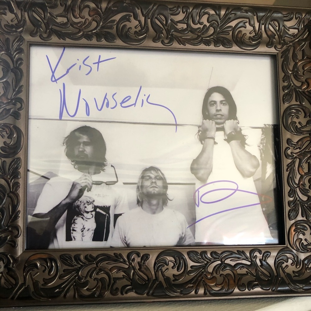 AUTHENTIC Hand Signed Nirvana Photo w/ COA